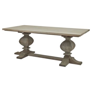Copgrove Collection Large Dining Table - Wood - L200 x W100 x H78 cm - Brown