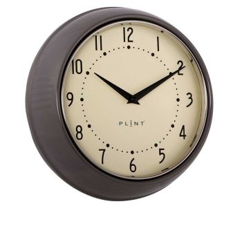 Clocks - Metal/Glass - L23 x W7 x H23 cm - Almost Black