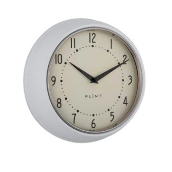 Clocks - Metal/Glass - L7 x W23 x H23 cm - White