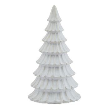 Fir Tree - Ceramic - L14 x W14 x H25 cm - White