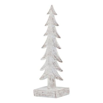 Medium Snowy Forest Tree Sculpture - Resin - L7 x W8 x H24 cm - White