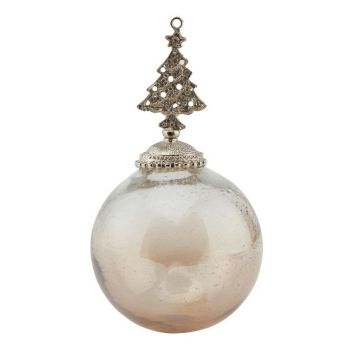 Coffee Ombre Collection Tree Bauble - Glass - L7 x W7 x H14 cm