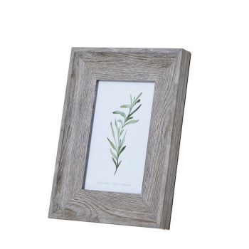 Washed 4 x 6 Photo Frame - Wood - Grey