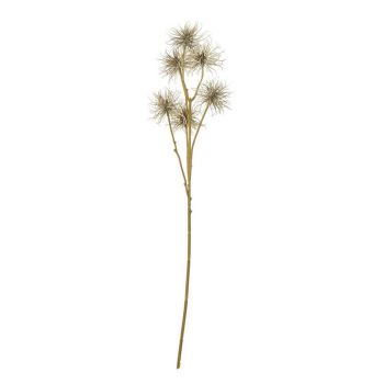 Xanthium Spray (Single Stem Flower) - Plastic - Height 81 cm - Brown