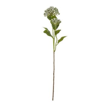 Budding Hydrangea Spray (Single Stem Flower) - Plastic - Height 55 cm - Blue