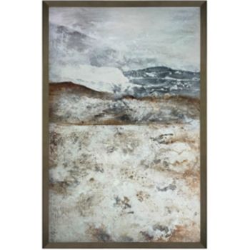 Vista Hand Painted Canvas in Frame - Wood - L5 x W100 x H150 cm - Brown
