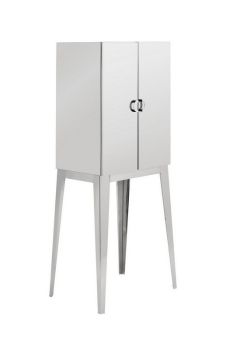 Allure Cabinet - Metal - L42 x W60 x H160 cm - Silver