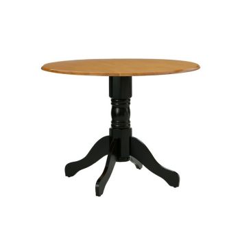 Vermont Oakland Table - Wood/Synthetic - L100 x W100 x H76 cm - Black