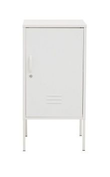 Academy One Door Cabinet - Metal - L40 x W40 x H80 cm - White