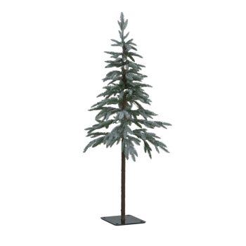 Medium Snowy Woodland Pre-Lit 200 Led Christmas Tree - Plastic - L45 x W45 x H120 cm - White