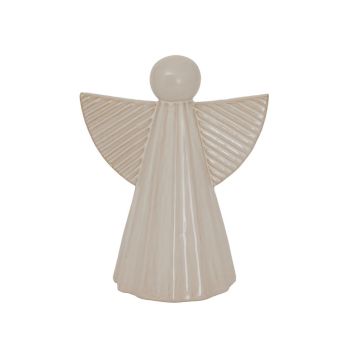 Alora Angel Christmas Decoration - Ceramic - L13 x W16 x H20 cm - White