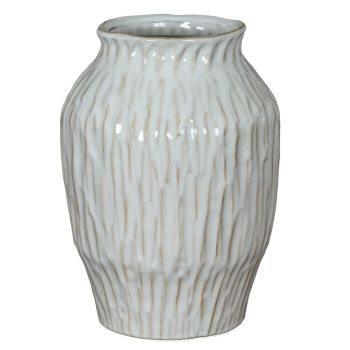 Numa Ople Vase - Ceramic - L19 x W19 x H27 cm - White