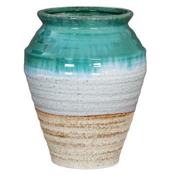 Fen Olpe Vase - Ceramic - L28 x W28 x H35 cm - White
