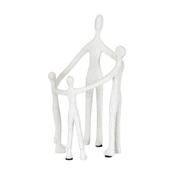 Kin Medium Family Ornament - Ceramic - L12 x W12 x H20 cm - White