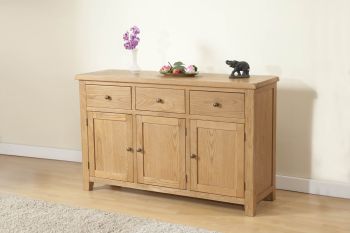 Shrewsbury 3 Door Sideboard - L43 x W137 x H85 cm - Oak
