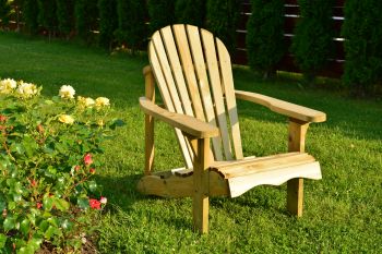 Buttercup Single Relax-Chair - Wood - L72 x W92 x H92 cm - Green