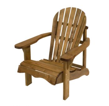 Single Relax Garden Chair - Wood - L72 x W92 x H92 cm - Brown