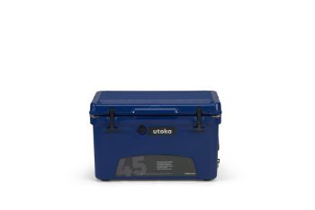 Utoka 45 Hard Cooler Cool Box - Rotomoulded LLDPE & Polyurethane foam - L41 x W67 x H41 cm - Deep Blue