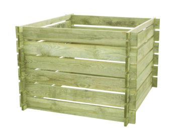 Composter - Wood - L100 x W100 x H65 cm - Green