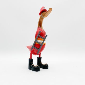 Fireman Duck Ornament - L15 x W15 x H45 cm
