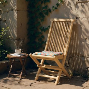 Garden Folding Chair - L63 x W45 x H89 cm - Teak