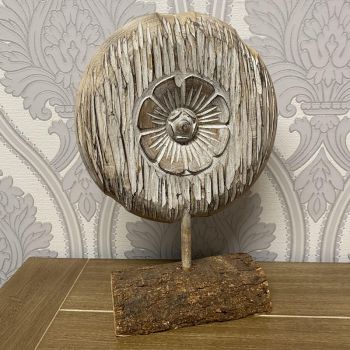 Med Flower on Stand D - Wooden - L8 x W20 x H20 cm
