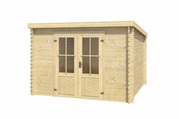 Miami-Log Cabin, Wooden Garden Room, Timber Summerhouse, Home Office - L312 x W319 x H210.9 cm