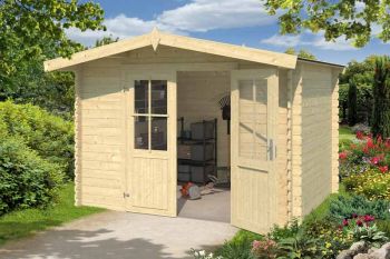 Baltimore-Log Cabin, Wooden Garden Room, Timber Summerhouse, Home Office - L324 x W290 x H222.3 cm