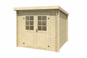Indi 175-Log Cabin, Wooden Garden Room, Timber Summerhouse, Home Office - L250 x W213.1 x H210.9 cm