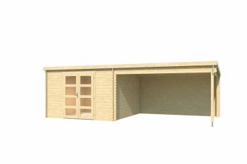 New Orleans-Log Cabin, Wooden Garden Room, Timber Summerhouse, Home Office - L730 x W359.1 x H222.3 cm
