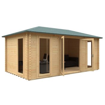 18x10 The Regatta 44mm Cabin - L535 x W298.2 x H269.3 cm - Solid Wood/Softwood/Pine - Natural