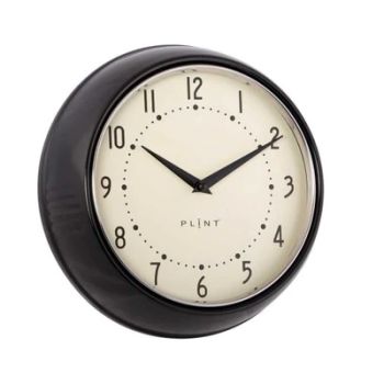 Clocks - Metal/Glass - L7 x W23 x H23 cm - Black