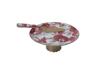 Cake Stand with Knife - L10 x W20 x H20 cm