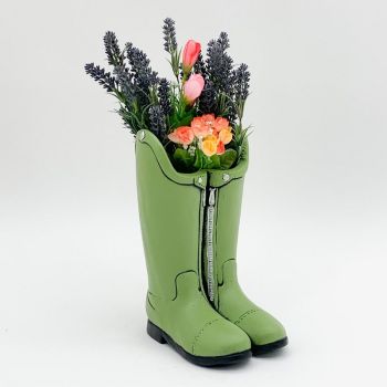 Boot Planter - L20 x W16 x H29 cm - Green