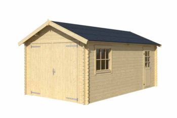 Dillon 540-Log Cabin, Wooden Garden Room, Timber Summerhouse, Home Office - L339.9 x W580 x H273.6 cm