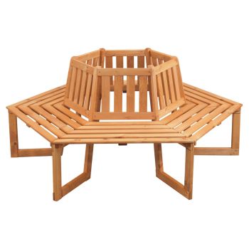 Tree Seat - Garden Tree Bench - Wood - L210 x W170 x H90 cm