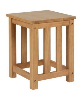 Richmond Stool (1 x Pair) - L34 x W34 x H45 cm - Oak Varnish