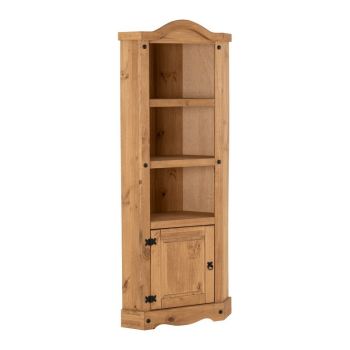 Corona Corner Unit - L37 x W76 x H187.5 cm - Distressed Waxed Pine