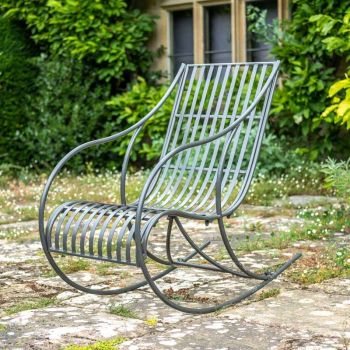 Amalfi Rocking Chair - L100 x W63 x H100 cm - Charcoal