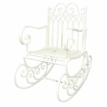 Gothic Rocking Chair - L94 x W61 x H98 cm - Cream