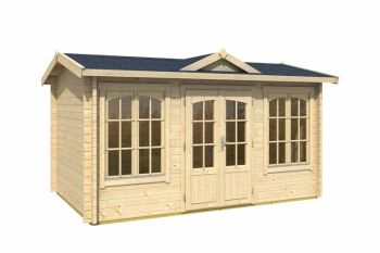 Kensington (4414340)-Log Cabin, Wooden Garden Room, Timber Summerhouse, Home Office - L440 x W292.1 x H239.4 cm