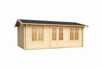 Pembrokeshire 53-Log Cabin, Wooden Garden Room, Timber Summerhouse, Home Office - L540 x W345.8 x H239.4 cm