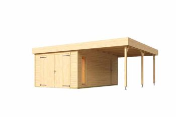 Bahamas-Log Cabin, Wooden Garden Room, Timber Summerhouse, Home Office - L680 x W560 x H250.8 cm