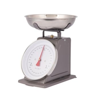 Weighing Scales - Metal/Stainless Steel/Acrylic - L21 x W21 x H25.5 cm - Black