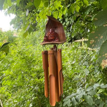 Garden Happy Buddha Wind Chime - L7 x W30 x H50 cm