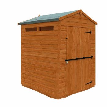 4 x 4 Feet Flex Apex Security 12mm Flex - Solid Wood/Softwood/Pine - L123.8 x W115 x H219.2 cm - Burnt Orange