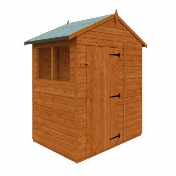 4x6 Flex Apex Summerhouse Garden Sunroom 12mm Flex - L123.8 x W175 x H23.32 cm - Solid Wood/Softwood/Pine - Burnt Orange