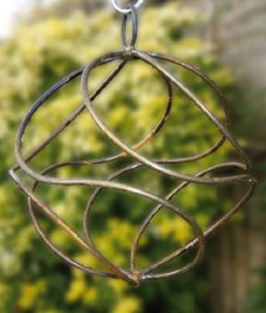 Fairy Catcher Empty Brown - Hanging Ornament - Solid Steel - L27.9 x W27.9 x H27 cm - Black