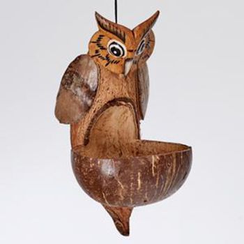 Owl Birdfeeder - L15 x W20 x H40 cm