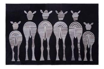 Safira Zebra Wall Art - Natural Wood - L2 x W76 x H51 cm - Assorted